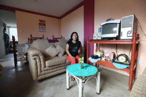 Rosa a její byt v Huanacu. 